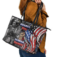 Martin Luther King Jr Day Leather Tote Bag Dreamers Today Leaders Tomorrow - Wonder Print Shop