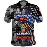 Martin Luther King Jr Day Polo Shirt Dreamers Today Leaders Tomorrow - Wonder Print Shop