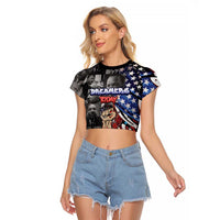 Martin Luther King Jr Day Raglan Cropped T Shirt Dreamers Today Leaders Tomorrow - Wonder Print Shop