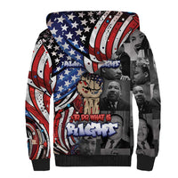 Martin Luther King Jr Day Sherpa Hoodie Dreamers Today Leaders Tomorrow - Wonder Print Shop