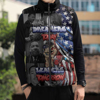 Martin Luther King Jr Day Sleeveless Puffer Jacket Dreamers Today Leaders Tomorrow - Wonder Print Shop