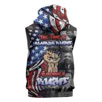 Martin Luther King Jr Day Sleeveless Zip Hoodie Dreamers Today Leaders Tomorrow - Wonder Print Shop
