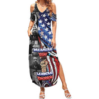 Martin Luther King Jr Day Summer Maxi Dress Dreamers Today Leaders Tomorrow - Wonder Print Shop
