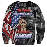 Martin Luther King Jr Day Sweatshirt Dreamers Today Leaders Tomorrow - Wonder Print Shop
