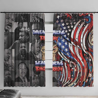 Martin Luther King Jr Day Window Curtain Dreamers Today Leaders Tomorrow - Wonder Print Shop