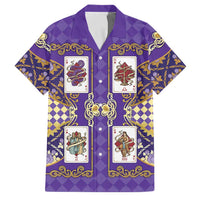 Zodiac Signs Family Matching Puletasi and Hawaiian Shirt The Air Element Baroque Diamonds Card