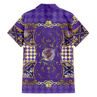 Zodiac Signs Family Matching Puletasi and Hawaiian Shirt The Air Element Baroque Diamonds Card