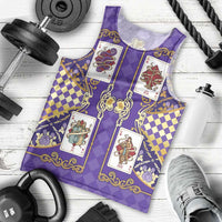 Zodiac Signs Men Tank Top The Air Element Baroque Diamonds Card