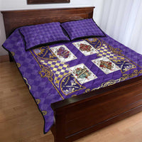 Zodiac Signs Quilt Bed Set The Air Element Baroque Diamonds Card