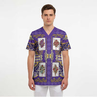 Zodiac Signs Scrub Top The Air Element Baroque Diamonds Card