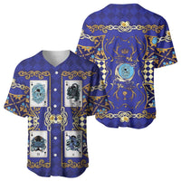 Zodiac Signs Baseball Jersey The Water Element Baroque Clubs Card