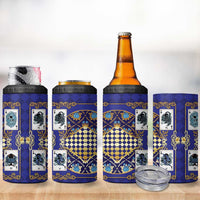 Zodiac Signs 4 in 1 Can Cooler Tumbler The Water Element Baroque Clubs Card