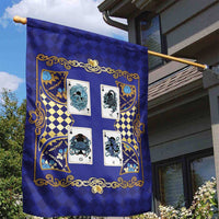 Zodiac Signs Garden Flag The Water Element Baroque Clubs Card
