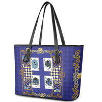 Zodiac Signs Leather Tote Bag The Water Element Baroque Clubs Card