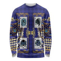Zodiac Signs Long Sleeve Shirt The Water Element Baroque Clubs Card