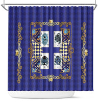 Zodiac Signs Shower Curtain The Water Element Baroque Clubs Card