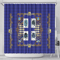Zodiac Signs Shower Curtain The Water Element Baroque Clubs Card