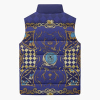 Zodiac Signs Sleeveless Puffer Jacket The Water Element Baroque Clubs Card