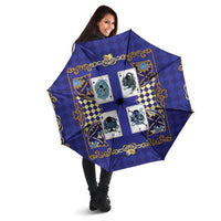 Zodiac Signs Umbrella The Water Element Baroque Clubs Card