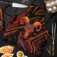 Aries Zodiac Apron With Bold Triangle