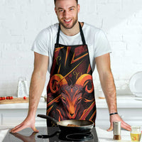 Aries Zodiac Apron With Bold Triangle