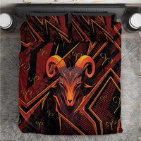 Aries Zodiac Bedding Set With Bold Triangle