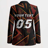 Custom Aries Zodiac Blazer With Bold Triangle