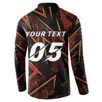 Custom Aries Zodiac Button Sweatshirt With Bold Triangle