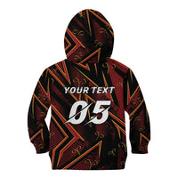 Custom Aries Zodiac Kid Hoodie With Bold Triangle
