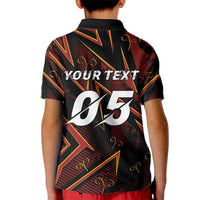 Custom Aries Zodiac Kid Polo Shirt With Bold Triangle