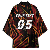 Custom Aries Zodiac Kimono With Bold Triangle