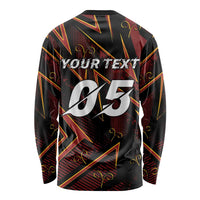 Custom Aries Zodiac Long Sleeve Shirt With Bold Triangle
