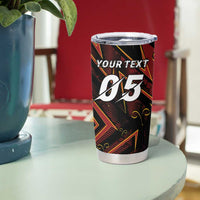 Custom Aries Zodiac Tumbler Cup With Bold Triangle