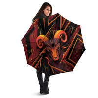 Aries Zodiac Umbrella With Bold Triangle