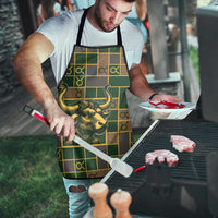 Taurus Zodiac Apron Checkered Pattern