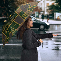 Taurus Zodiac Umbrella Checkered Pattern