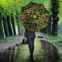 Taurus Zodiac Umbrella Checkered Pattern