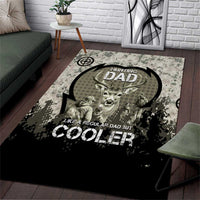 Deer Hunting Fathers Day Area Rug Best Dad Ever