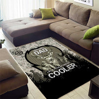 Deer Hunting Fathers Day Area Rug Best Dad Ever