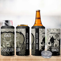 Deer Hunting Fathers Day 4 in 1 Can Cooler Tumbler Best Dad Ever