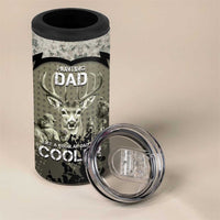 Deer Hunting Fathers Day 4 in 1 Can Cooler Tumbler Best Dad Ever