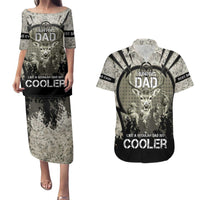 Deer Hunting Fathers Day Couples Matching Puletasi and Hawaiian Shirt Best Dad Ever