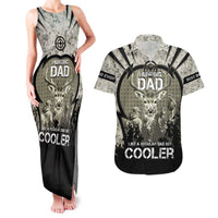 Deer Hunting Fathers Day Couples Matching Tank Maxi Dress and Hawaiian Shirt Best Dad Ever