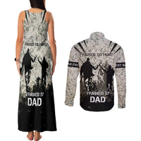 Deer Hunting Fathers Day Couples Matching Tank Maxi Dress and Long Sleeve Button Shirt Best Dad Ever
