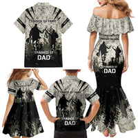 Deer Hunting Fathers Day Family Matching Mermaid Dress and Hawaiian Shirt Best Dad Ever