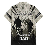 Deer Hunting Fathers Day Family Matching Off The Shoulder Long Sleeve Dress and Hawaiian Shirt Best Dad Ever