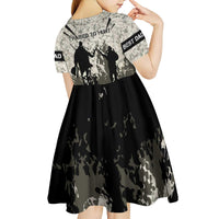 Deer Hunting Fathers Day Kid Short Sleeve Dress Best Dad Ever