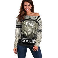 Deer Hunting Fathers Day Off Shoulder Sweater Best Dad Ever