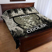 Deer Hunting Fathers Day Quilt Bed Set Best Dad Ever