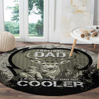 Deer Hunting Fathers Day Round Carpet Best Dad Ever